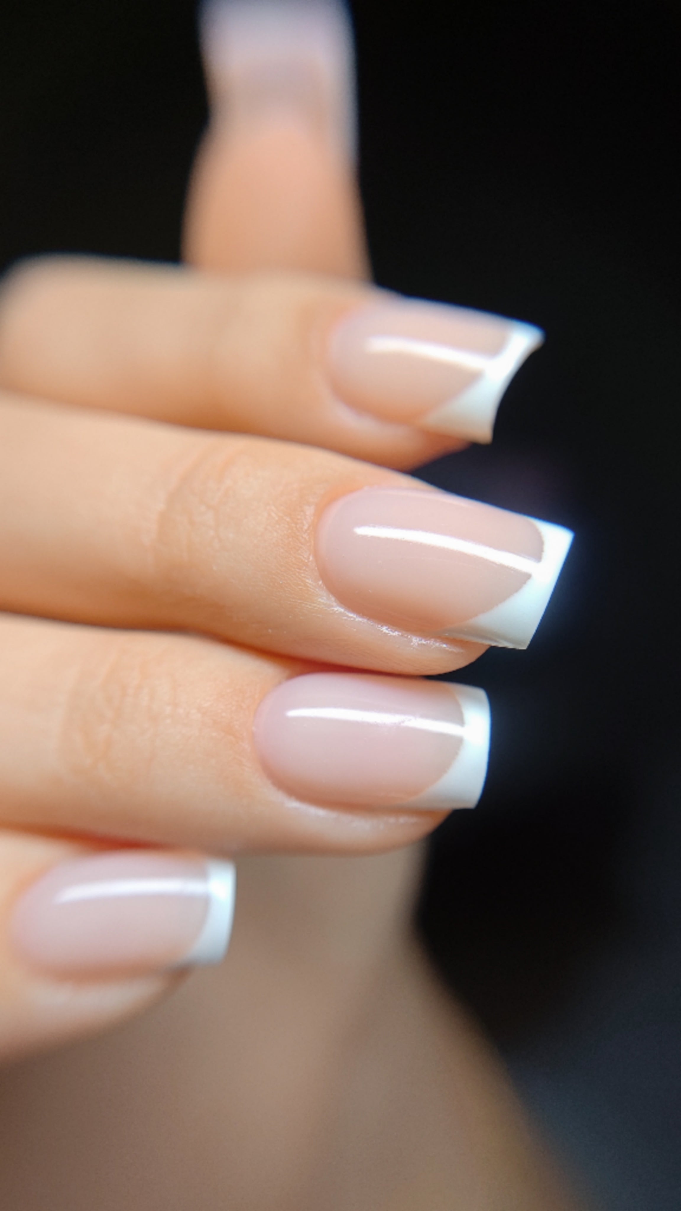 Set French Gel Polish French Line + Pinsel