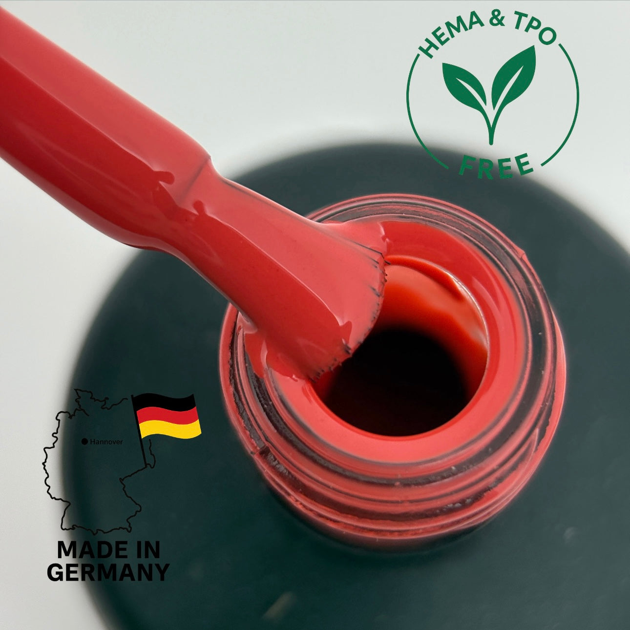 Fiery Red Gel Polish 13 ml. TPO/Hema Free
