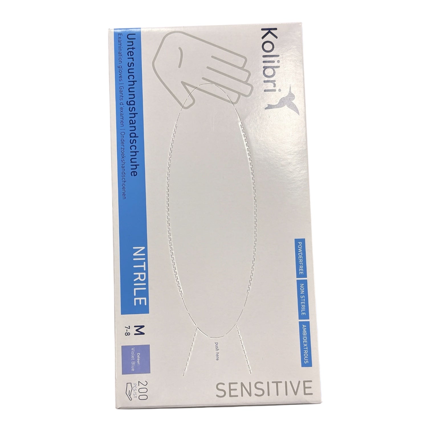 Nitrile Gloves Size M, 200pcs Blue – Trendy protection for your daily routine! Slip on comfort and style—grab yours now!