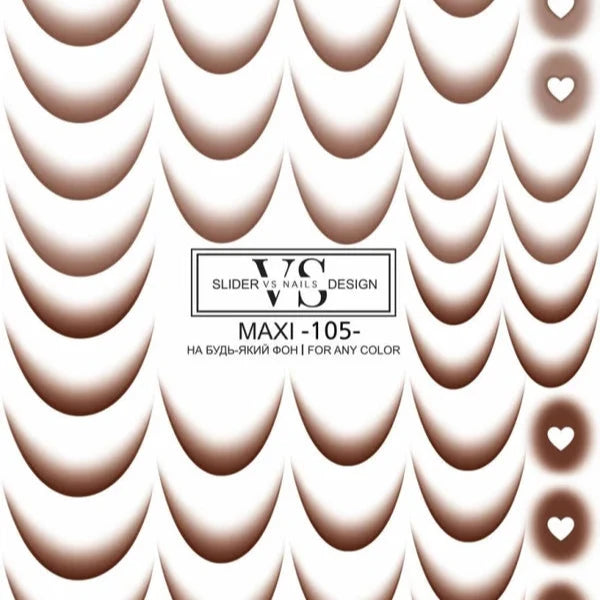 SLIDER MAXI (WASSERLÖSLICHE AUFKLEBER) 105 VO | Na... – ProfiNails
