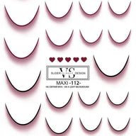 SLIDER MAXI (WASSERLÖSLICHE AUFKLEBER) 112 VON VS NAILS