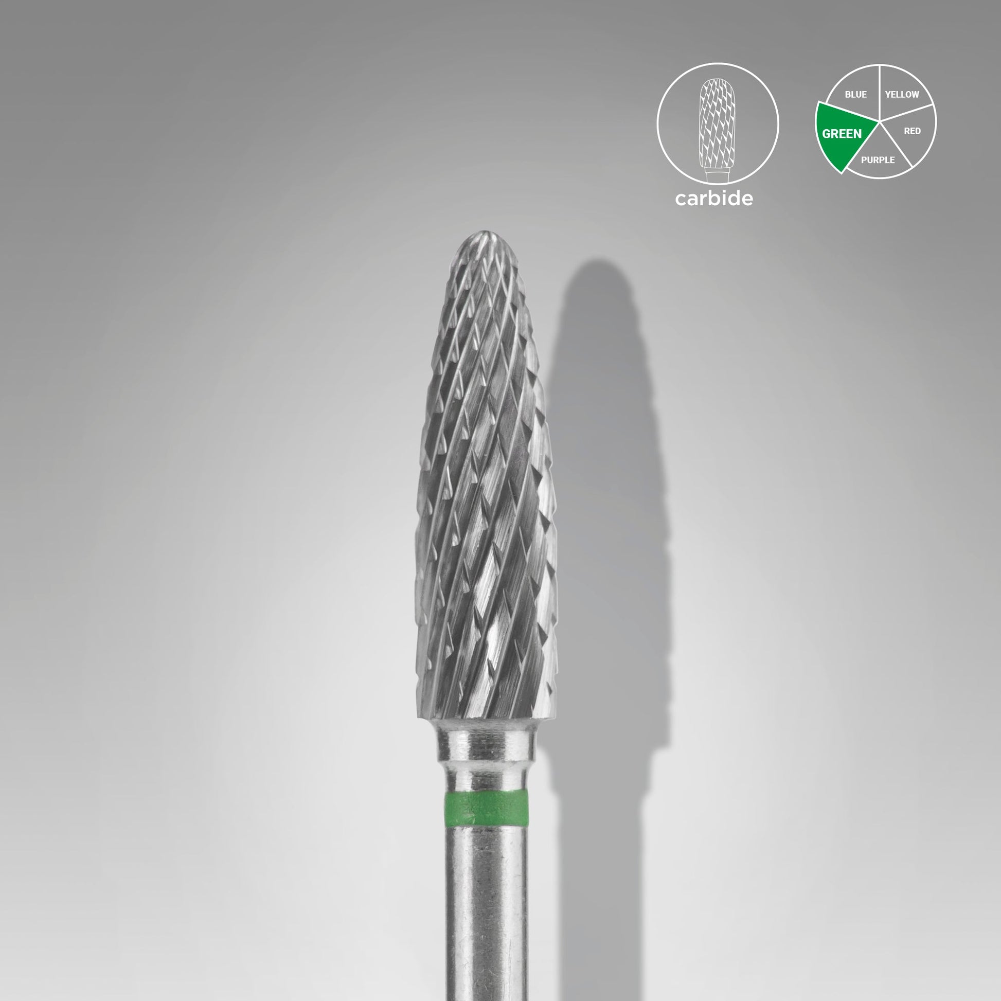Carbide Nail Drill Bit Corn Green EXPERT Head | Na... – ProfiNails