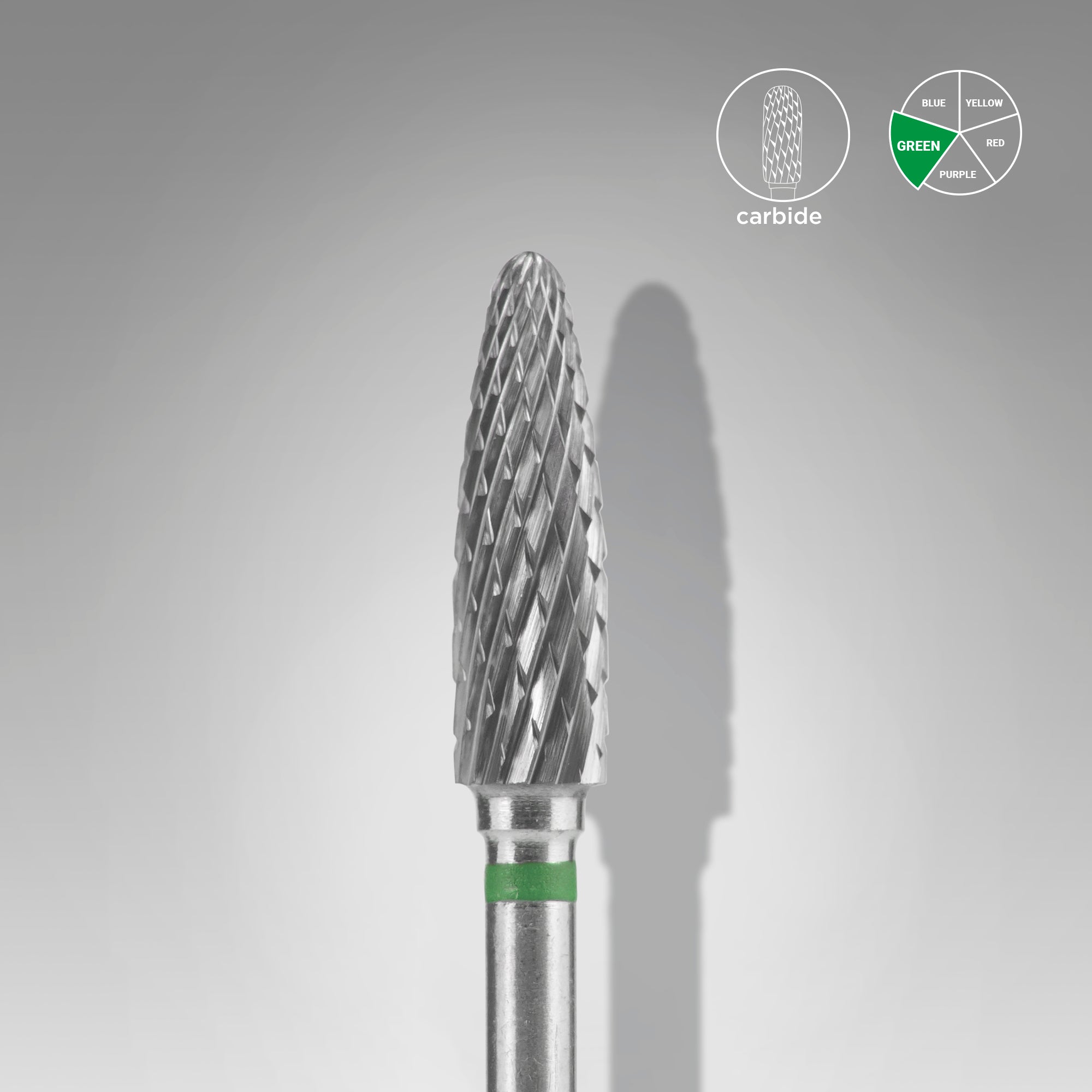 Carbide Nail Drill Bit Corn Green EXPERT Head Diameter 4 Mm / Working Part 14 Mm