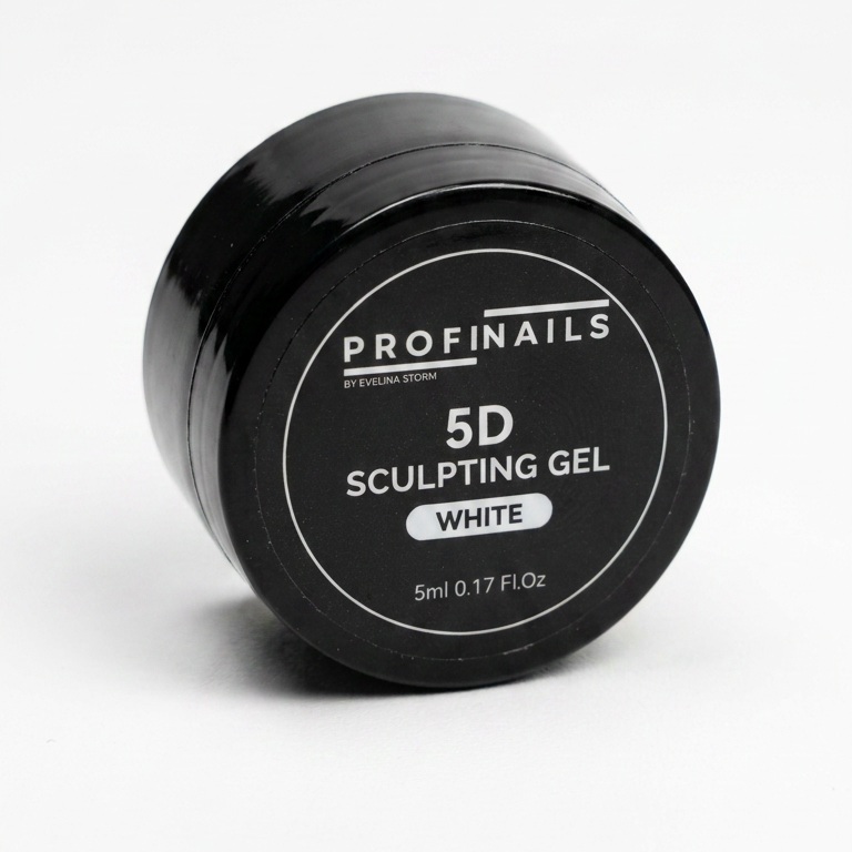 5D Sculpting Gel White – Weißes Modelliergel für 3D-Nailart | 5 ml ProfiNails
