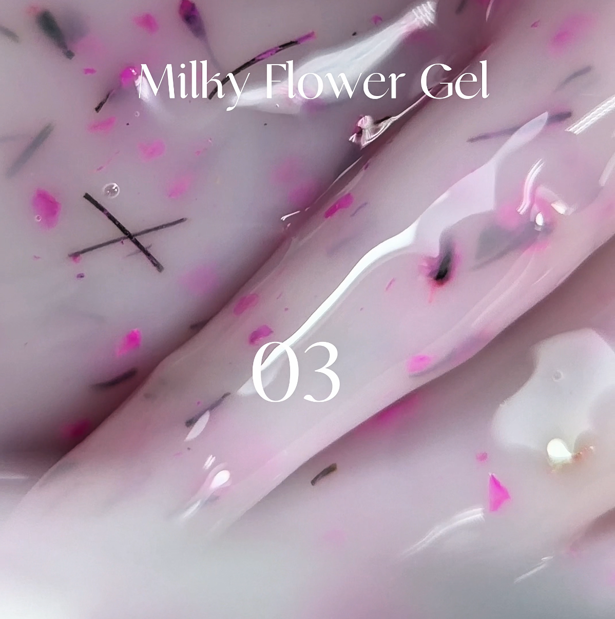 Milky Flower Gel – Builder Gel mit echten Blütenpartikeln ProfiNails