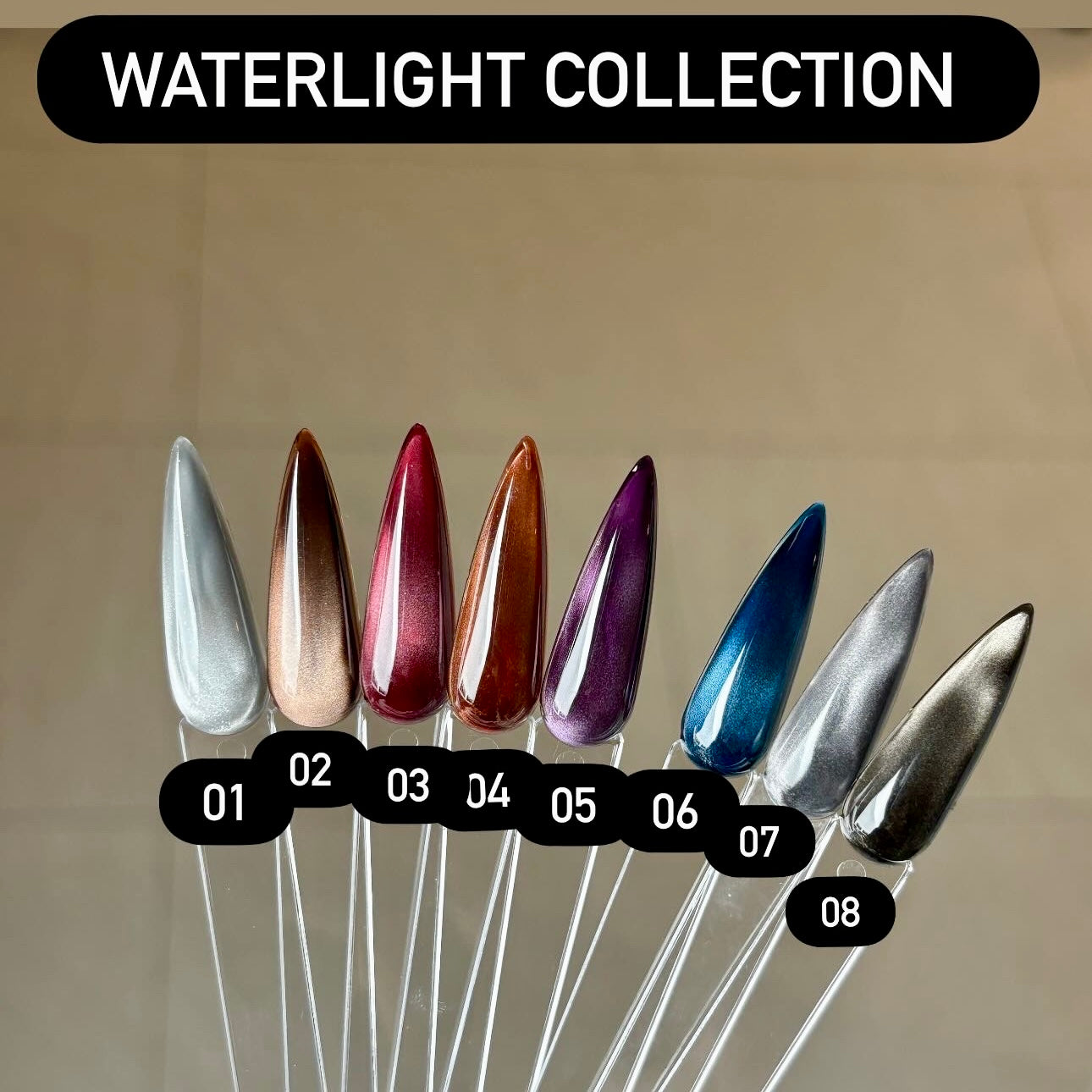 Cat-Eye Gelpolish Waterlight Collection 10ml. ProfiNails