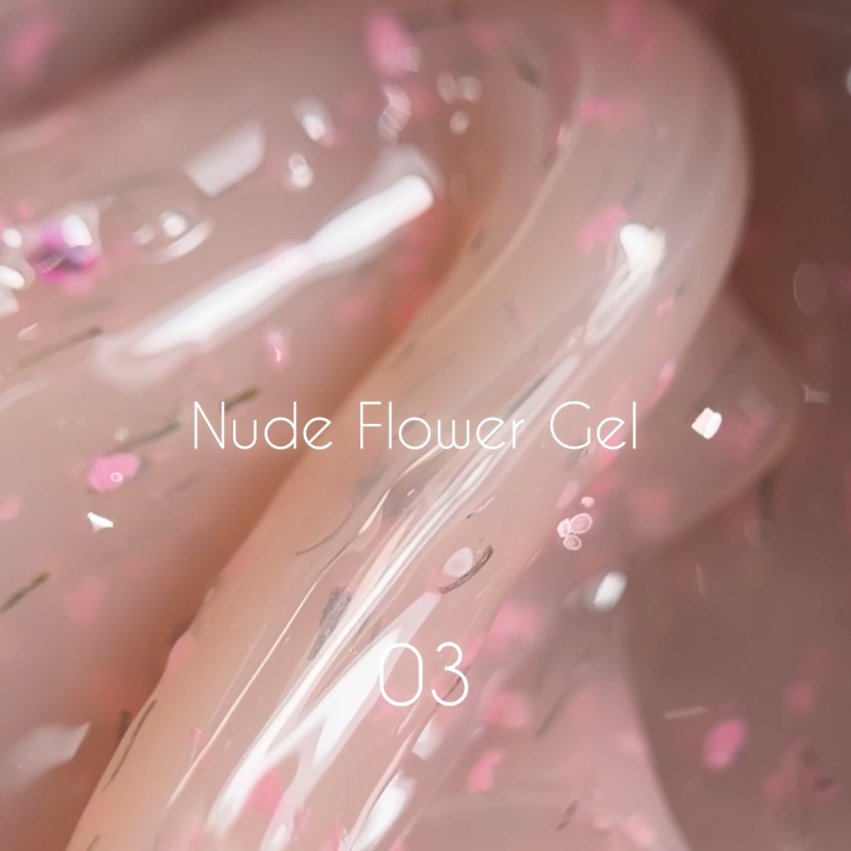 Nude Flower Gel Collection – Aufbaugel mit echten Blüten 30ml. ProfiNails
