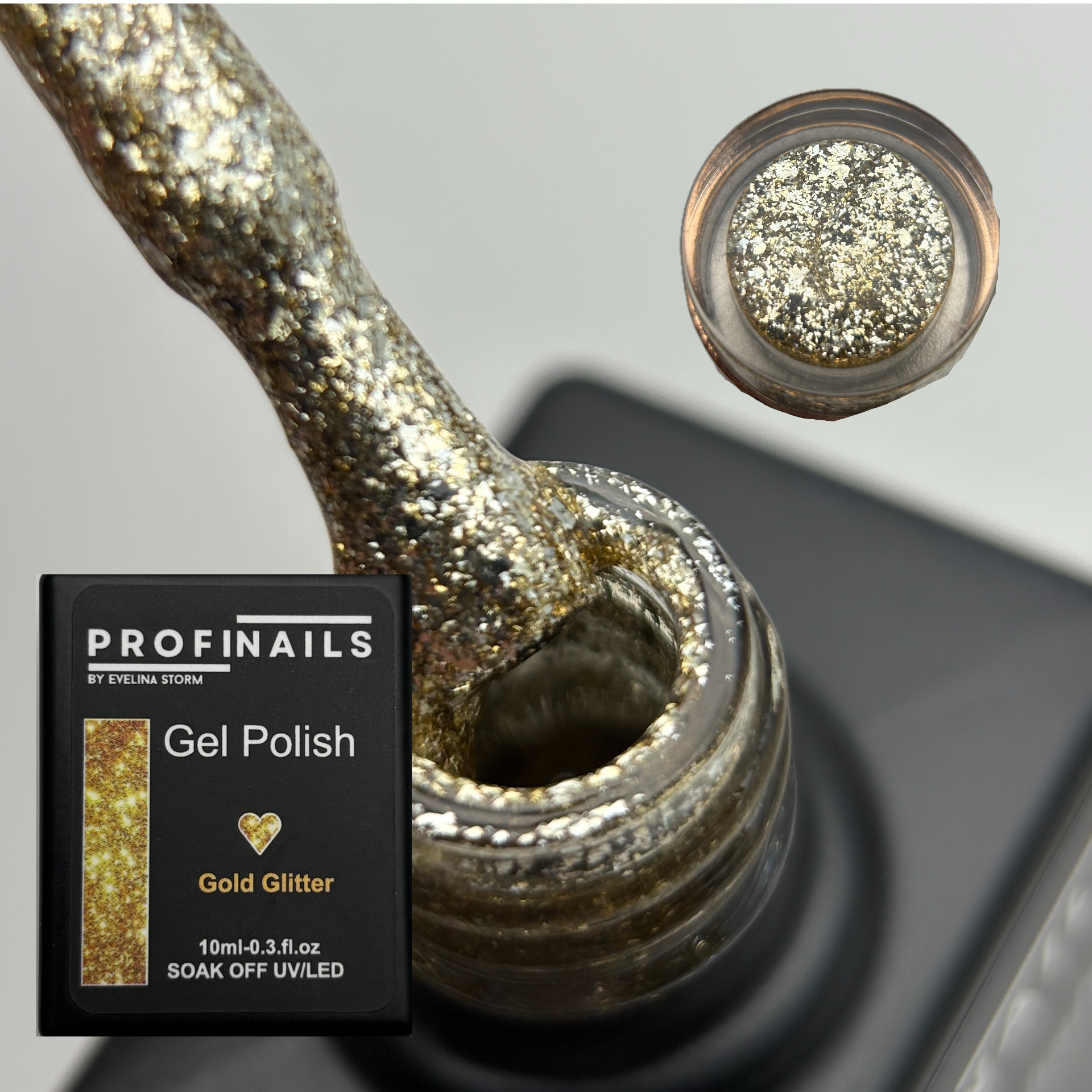 Glitter Gel Polish TPO/HEMA FREE ProfiNails