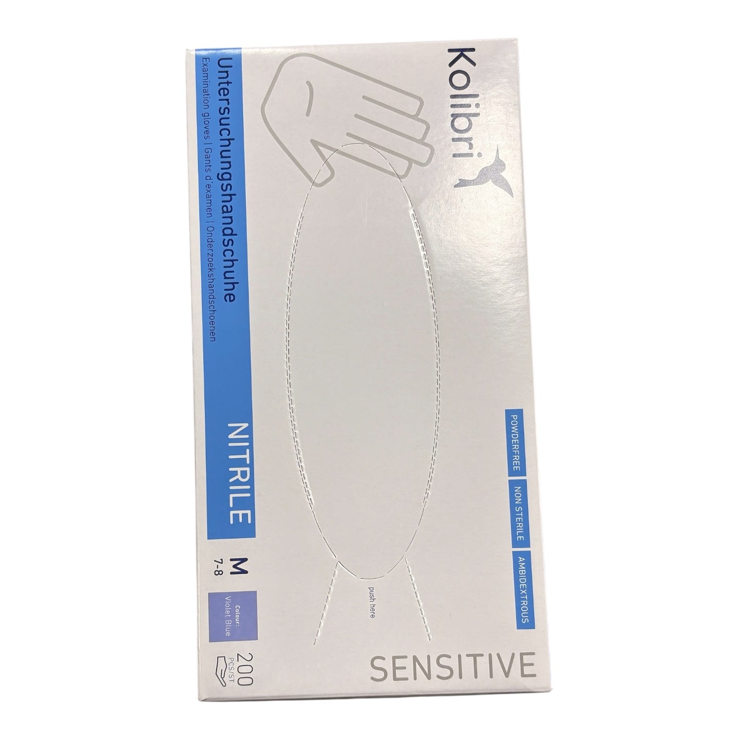 Handschuhe Nitrile  Größe M 200pcs blau