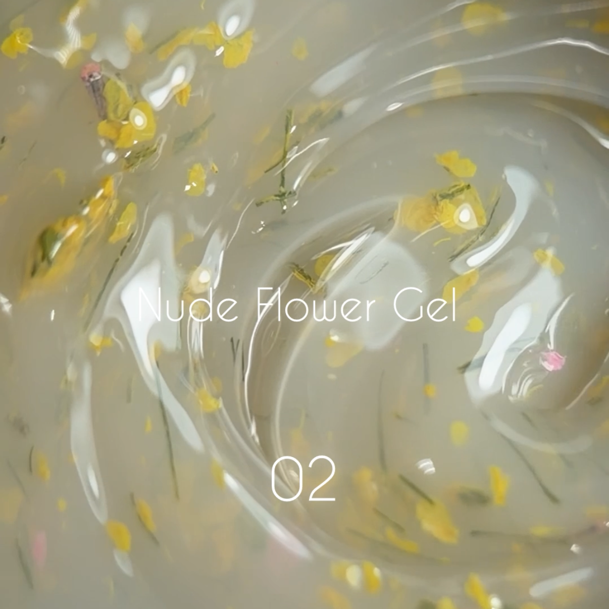 Nude Flower Gel Collection – Aufbaugel mit echten Blüten 30ml. ProfiNails