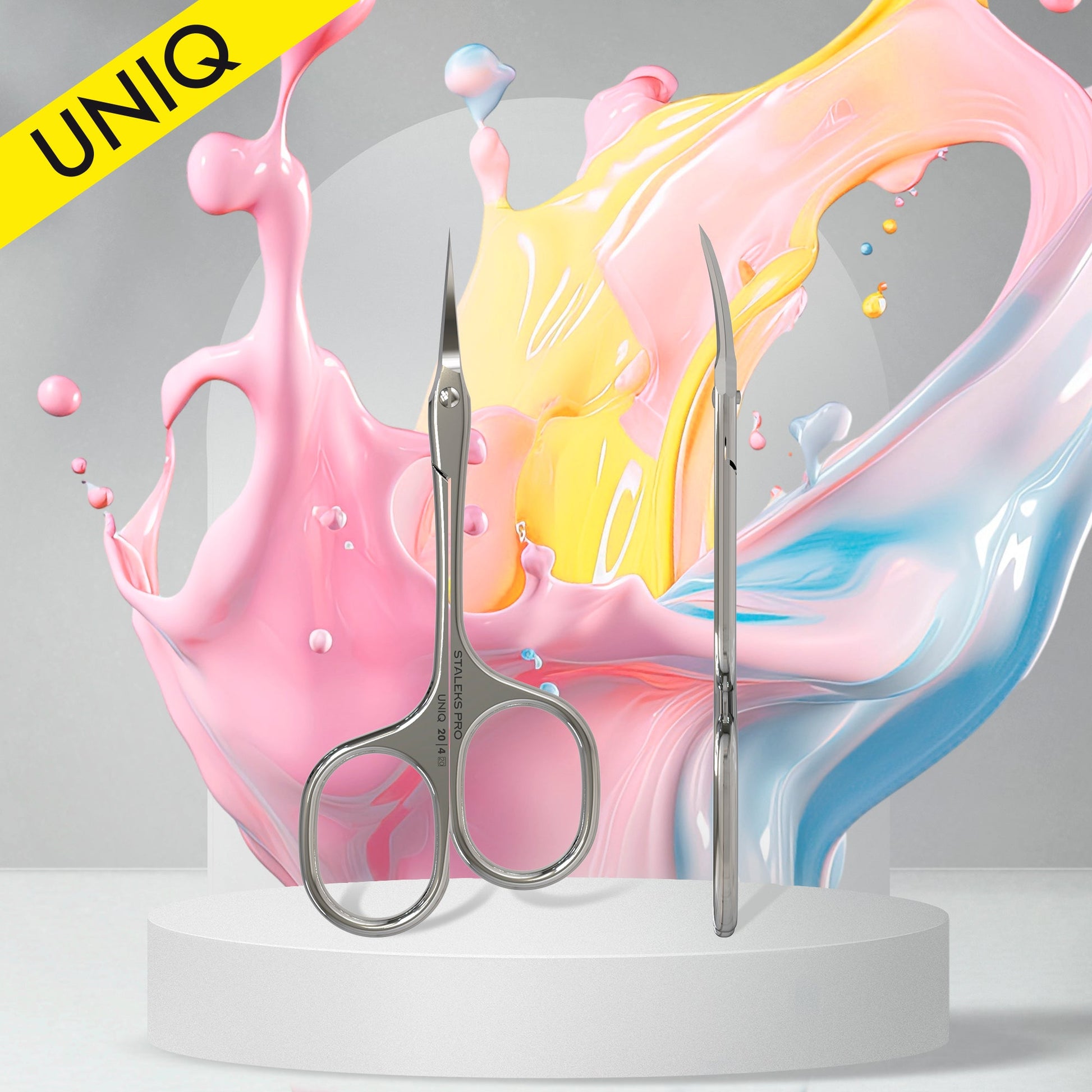 Professionelle Nagelhautschere "Asymmetric" UNIQ 20 TYPE 4 STALEKS