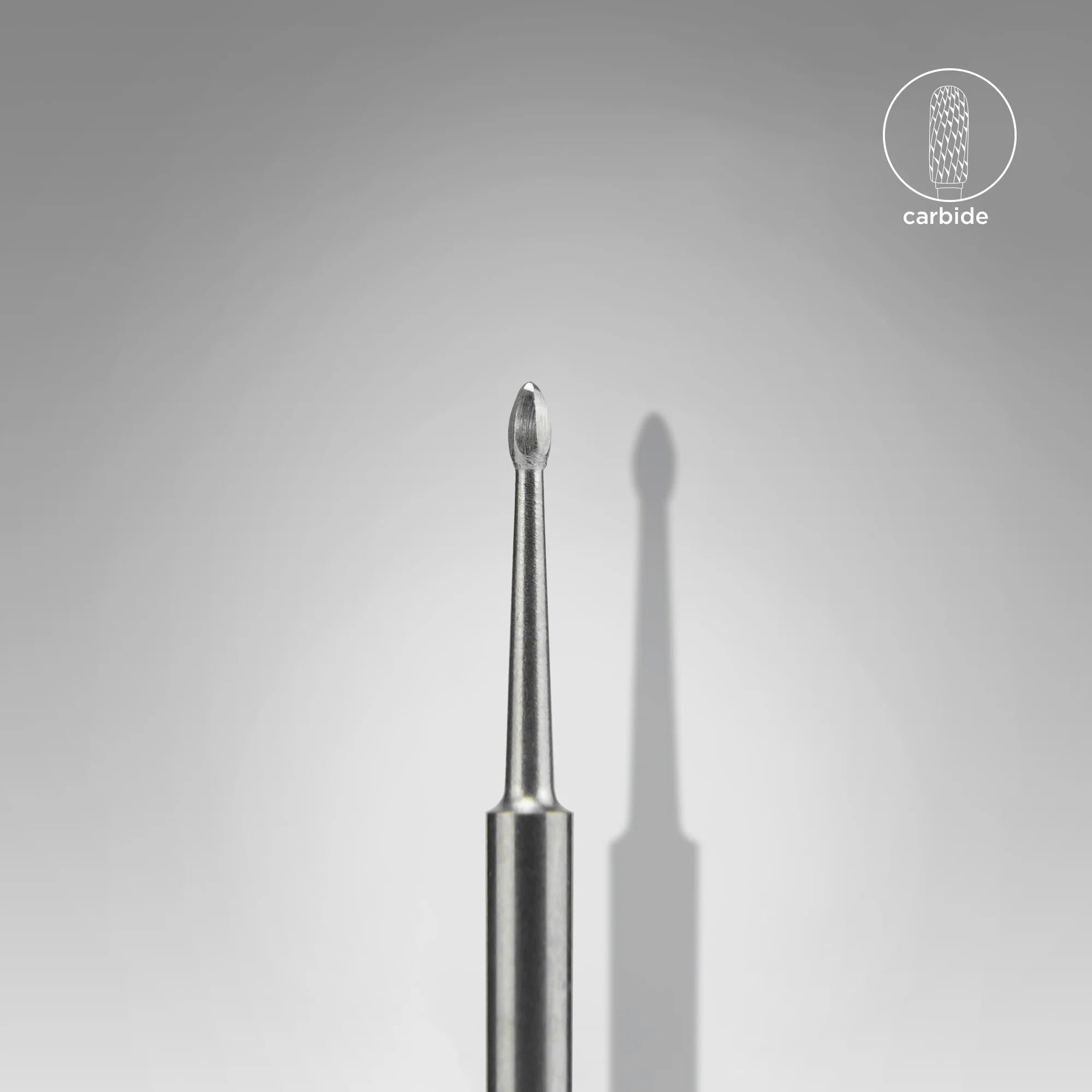 Carbide Nail Drill Bit Nail Cleaner Mini EXPERT Head Diameter 1,2 Mm / Working Part 2,5 Mm