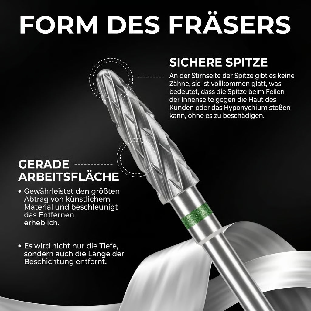Fräser Hardmetall zum Abtragen ProfiNails