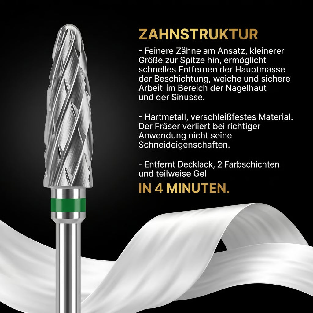 Fräser Hardmetall zum Abtragen ProfiNails
