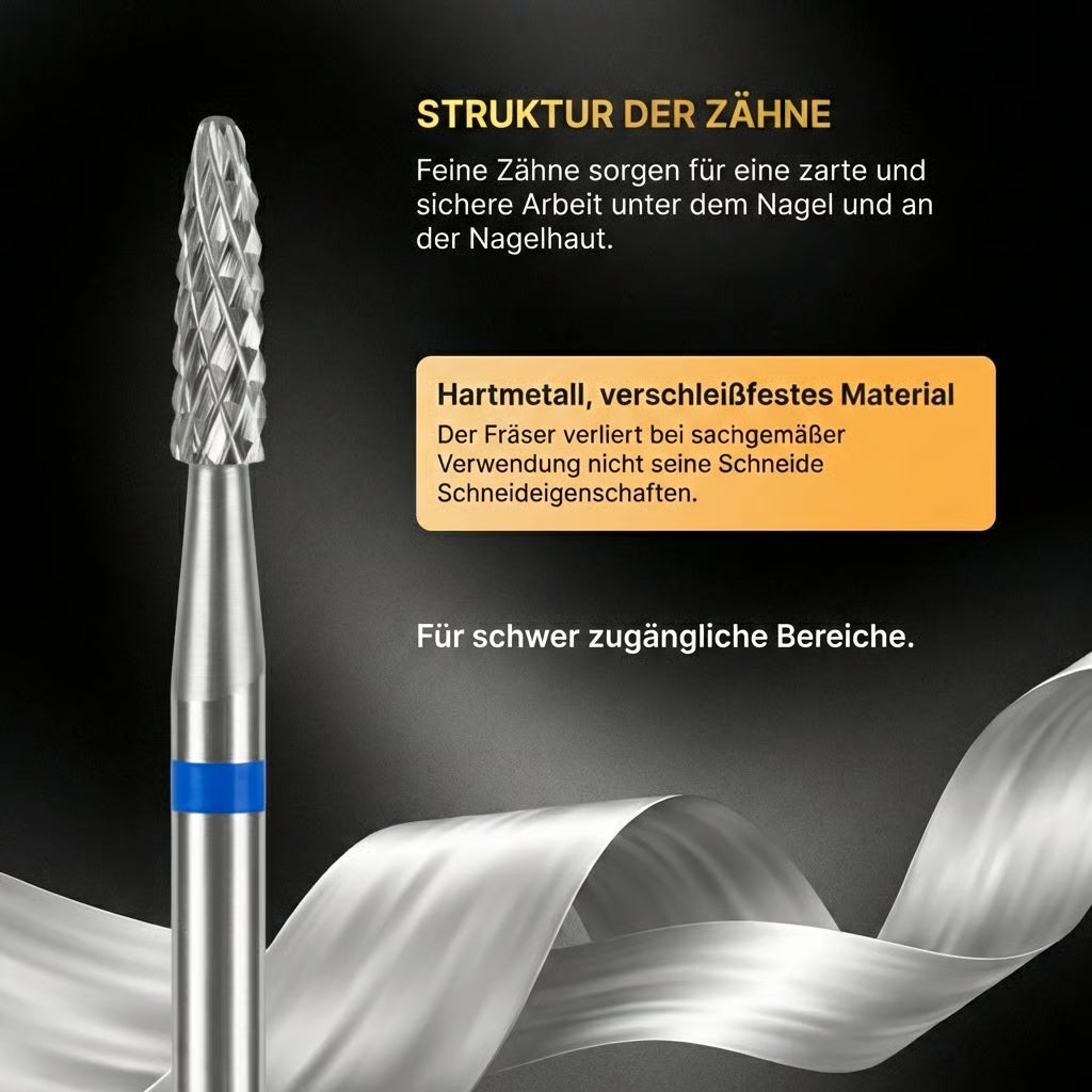 Blau Bit für  ausfräsen an kleinen Stellen ProfiNails