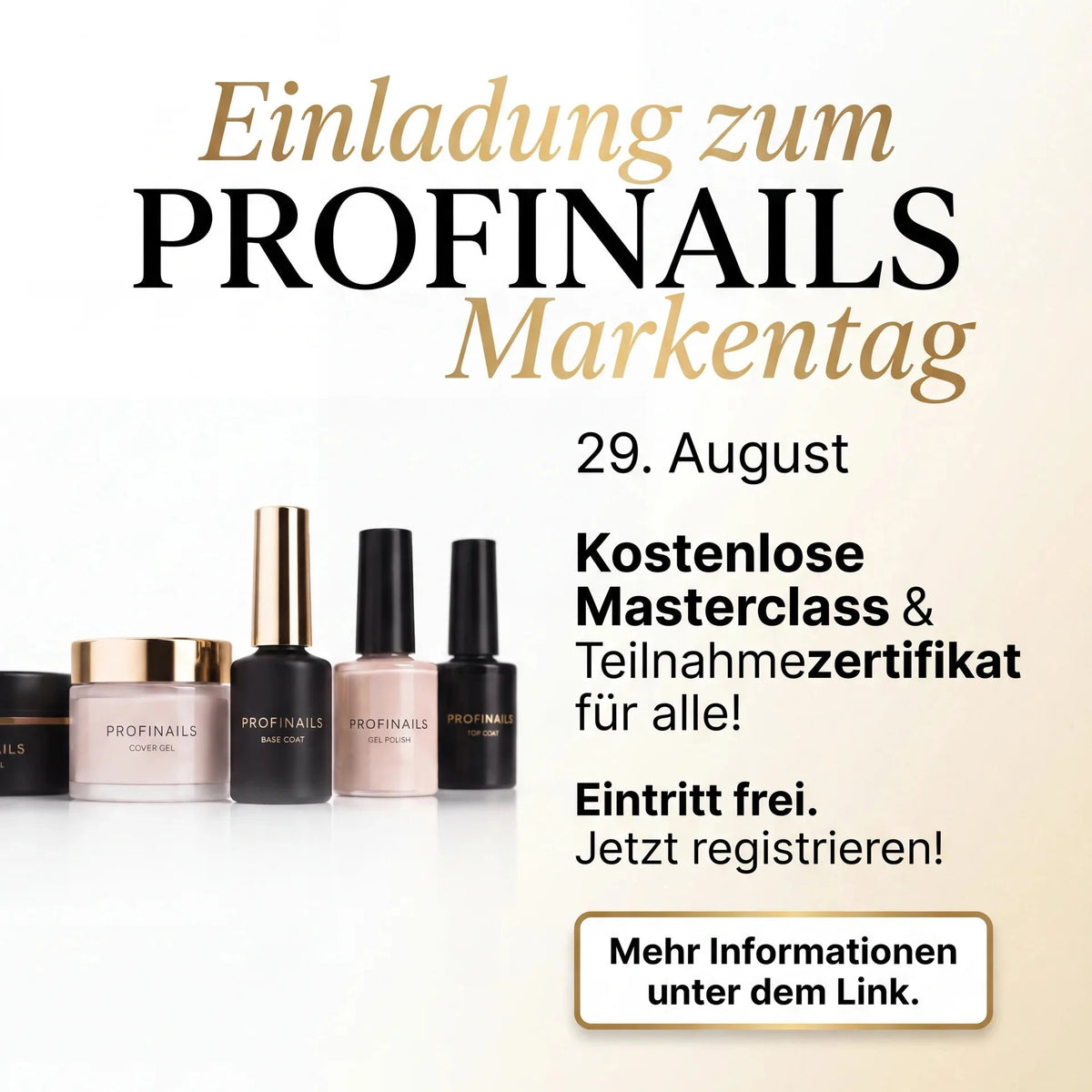 Tag Offene Tür 29.08.2026 - Anmeldung ProfiNails