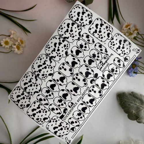 Nageldesign Wrap #Dalmatian mit dekorativem Dalmatiner-Muster für kreative Nail Art
