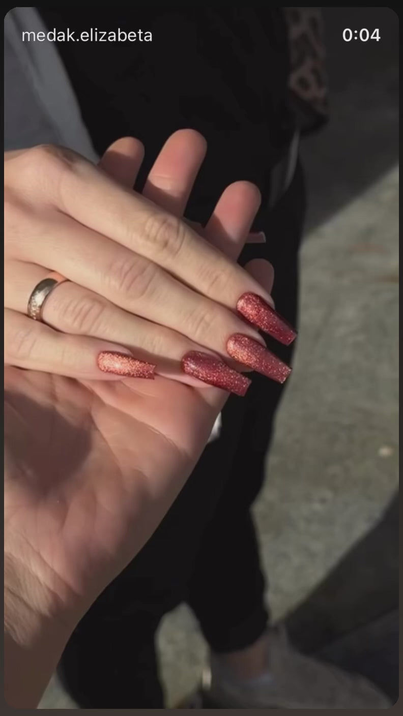 Video laden: Cat-eye Gel Polish Champagne Collection 10ml.
